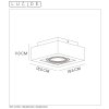 Lucide ZEFIX ceiling spotlight LED black, 1-light source