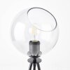 Brilliant AFTON Table lamp black, transparent, clear, 2-light sources