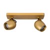 Lucide PRESTON ceiling spotlight LED gold, brass, 2-light sources