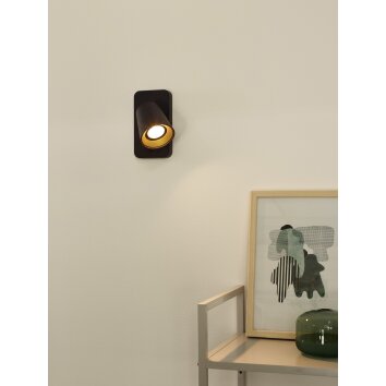 Lucide TURNON wall spotlight LED black, 1-light source