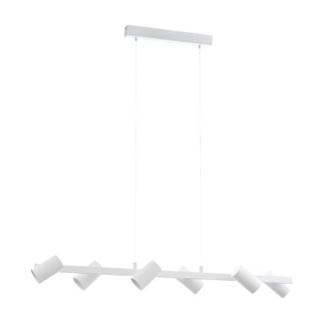 Eglo GATUELA Pendant Light matt nickel, white, 6-light sources