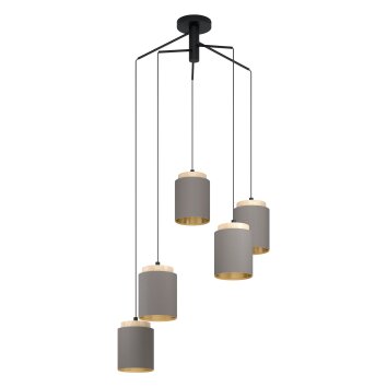 Eglo ALBARIZA Pendant Light brown, black, 5-light sources
