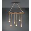Reality WILMA Pendant Light LED brown, grey, 6-light sources