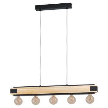 Eglo LAYHAM Pendant Light brown, black, 5-light sources