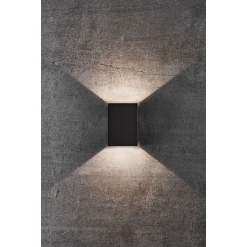 Nordlux FOLD Outdoor Wall Light LED black, 2-light sources