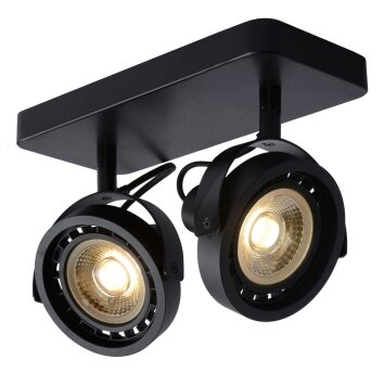 Lucide TALA ceiling spotlight LED black, 2-light sources