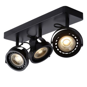 Lucide TALA ceiling spotlight LED black, 3-light sources