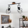 MARACAMBO Ceiling Light Dark wood, black, 2-light sources