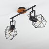MARACAMBO Ceiling Light Dark wood, black, 2-light sources