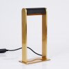 DENHIGH Table lamp LED gold, brass, black, 1-light source