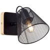 Brilliant WHOLE Spotlight Dark wood, black, 1-light source
