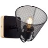 Brilliant WHOLE Spotlight Dark wood, black, 1-light source