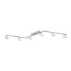 Leuchten-Direkt SABI Ceiling Light LED matt nickel, 6-light sources, Remote control, Colour changer
