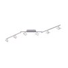 Leuchten-Direkt SABI Ceiling Light LED matt nickel, 6-light sources, Remote control, Colour changer
