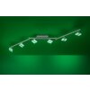 Leuchten-Direkt SABI Ceiling Light LED matt nickel, 6-light sources, Remote control, Colour changer