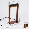 DENHIGH Table lamp LED copper, black, 1-light source