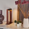 DENHIGH Table lamp LED copper, black, 1-light source