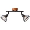 Brilliant AVIA Spotlight Dark wood, black, 2-light sources
