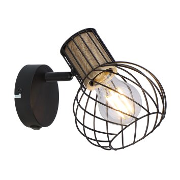 Globo LUISE Spotlight black, 1-light source