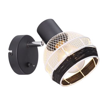 Globo GRIDDY Spotlight black, 1-light source