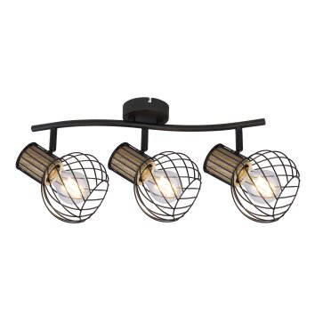 Globo LUISE Spotlight black, 3-light sources