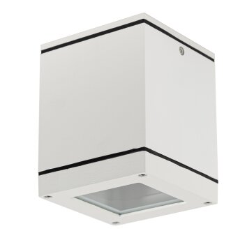 KS Verlichting SIGMA outdoor ceiling light white, 1-light source