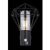 Globo HORACE outdoor light black, 1-light source, Motion sensor