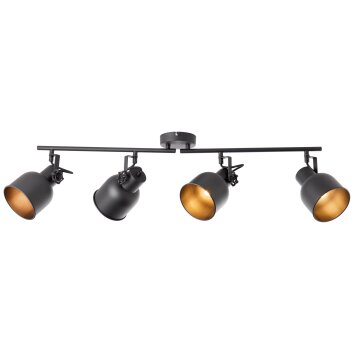 Brilliant ROLET Spotlight black, 4-light sources