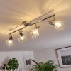 Globo ceiling spotlight chrome, 4-light sources