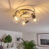 Globo ceiling spotlight chrome, 3-light sources