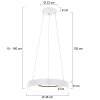 Steinhauer RINGLEDE Pendant Light white, 1-light source