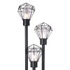 Globo HORACE outdoor floor lamp black, 3-light sources