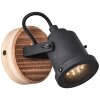 Brilliant INGE Spotlight Dark wood, 1-light source