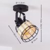 RECINTO Ceiling Light black, 1-light source