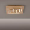Paul Neuhaus Q-LINEA Ceiling Light LED Light wood, 4-light sources, Remote control
