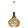 Steinhauer SMUKT Pendant Light beech, black, 1-light source