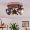 GLOSTRUP Ceiling Light brown, stainless steel, 3-light sources