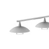 Steinhauer TALLERKEN Pendant Light LED stainless steel, white, 4-light sources