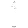 Steinhauer TALLERKEN Floor Lamp LED stainless steel, white, 3-light sources