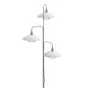 Steinhauer TALLERKEN Floor Lamp LED stainless steel, white, 3-light sources
