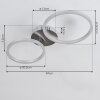 MALANJE Ceiling Light LED matt nickel, 2-light sources