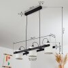 GIBRALTER Pendant Light black, 3-light sources