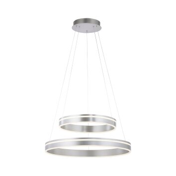 Paul Neuhaus Q-VITO Pendant Light LED silver, 2-light sources, Remote control