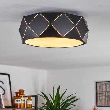 SHOUVER Ceiling Light black, white, 3-light sources