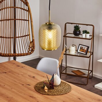 SCONE Pendant Light gold, brass, 1-light source