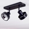 CHAGRES Ceiling Light black, silver, 2-light sources
