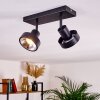 CHAGRES Ceiling Light black, silver, 2-light sources