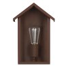 KS Verlichting CASA Outdoor Wall Light rust-coloured, 1-light source