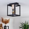 TURIZA Ceiling Light Dark wood, black, 1-light source