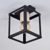 TURIZA Ceiling Light Dark wood, black, 1-light source